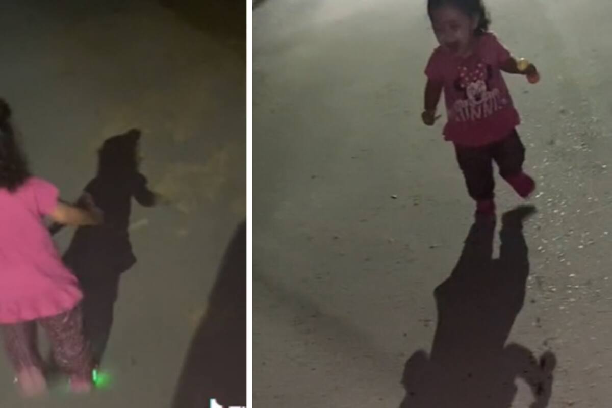 VIDEO: Niña descubre su sombra por primera vez y se lleva gran susto
