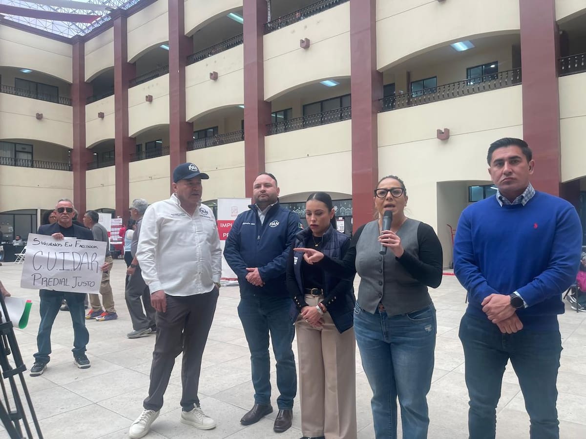 Partido Acción Nacional realizó una conferencia de prensa este martes para denunciar lo que califican como “cobros excesivos”. Foto: Carmen Gutierrez