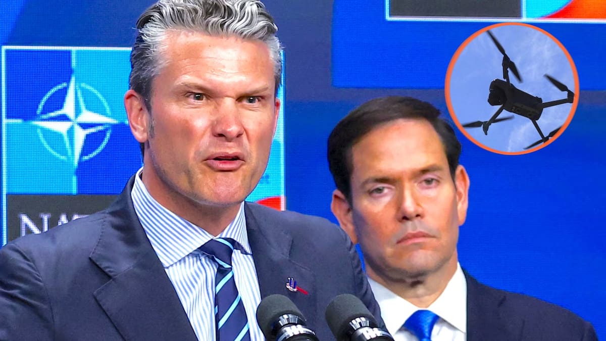 Estados Unidos detectó drones no identificados sobre base donde viven Marco Rubio y Pete Hegseth y evaluó reubicarlos por seguridad, según The Washington Post