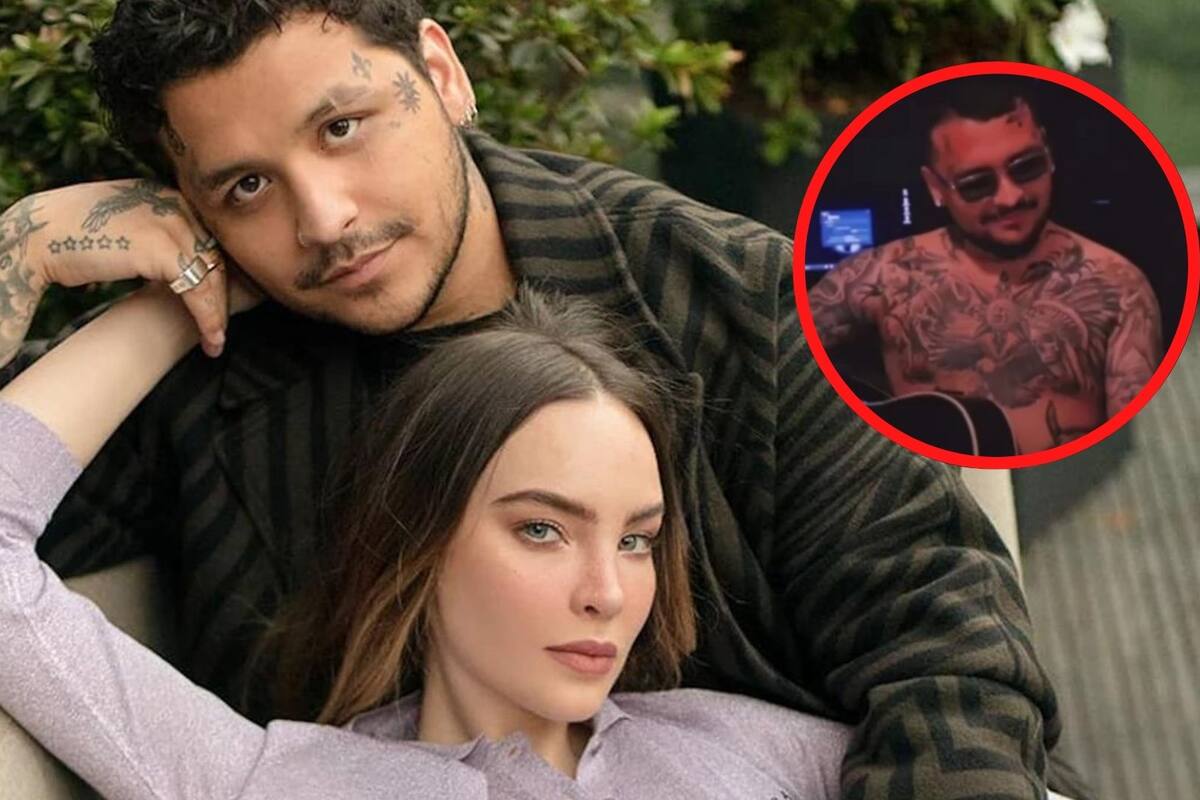 Christian Nodal: así luce el tatuaje con el que cubrió los ojos de Belinda (FOTO)
