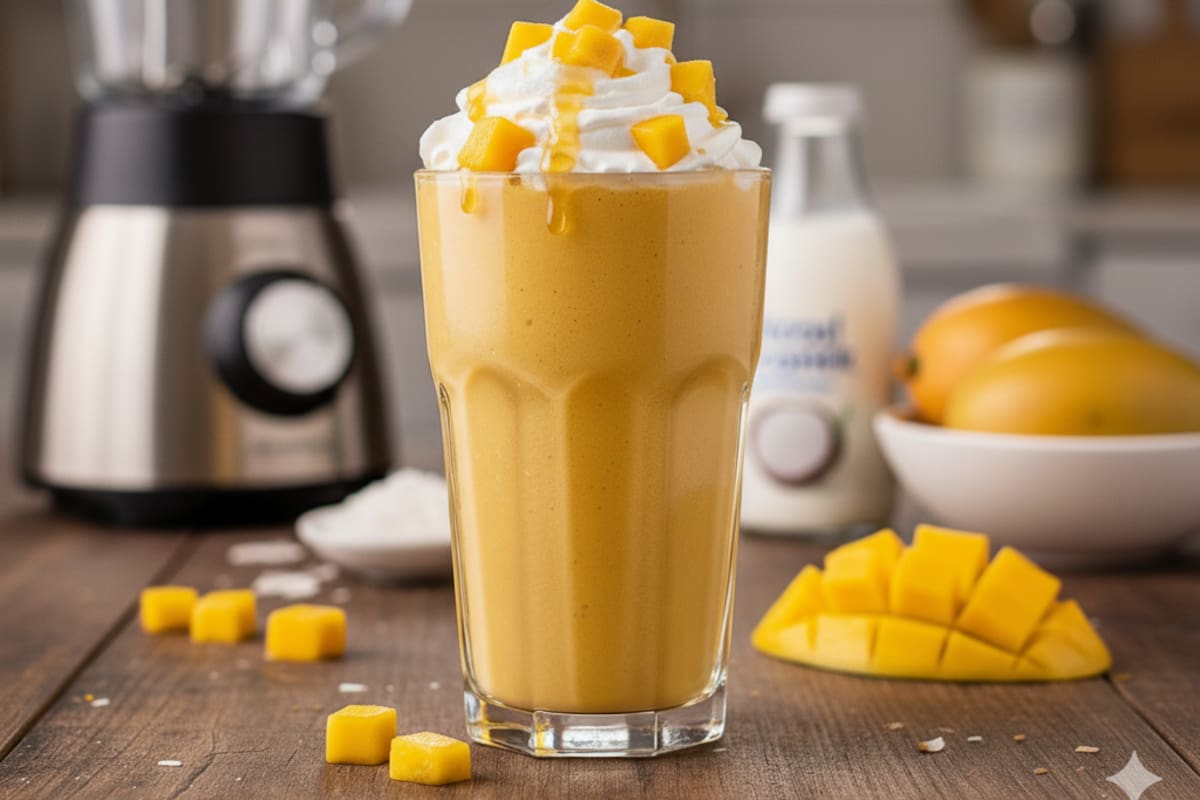 Batido de mango y coco