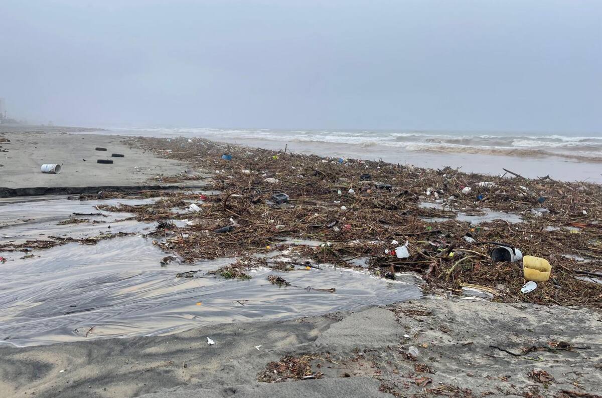 La basura desemboca directamente al mar.