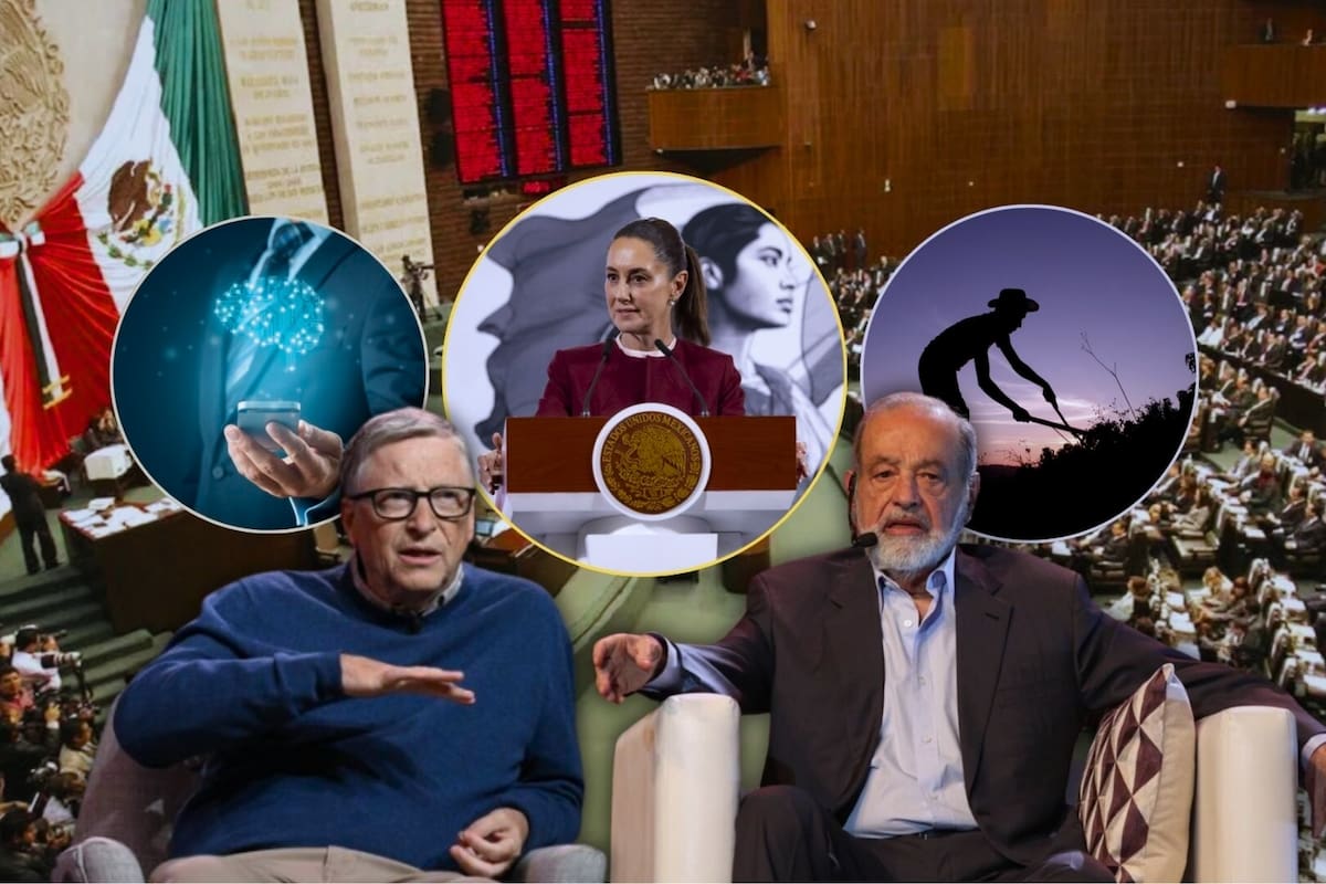 Jornada laboral en México: Mientras Carlos Slim apuesta por trabajar más horas en menos días para ganar más dinero y aumentar la edad de jubilación, Bill Gates visualiza una jornada de solo dos días con ayuda de la IA