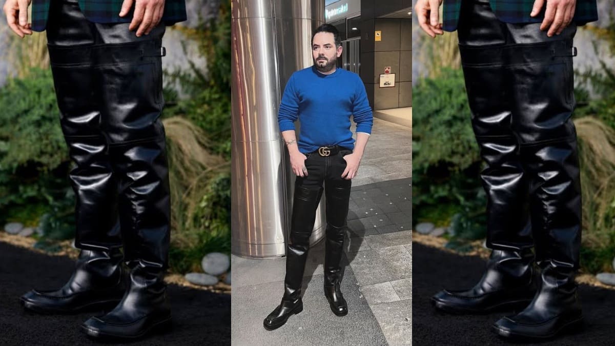 José Eduardo Derbez presume botas de lujo Yves Saint Laurent valuadas en 93 mil pesos