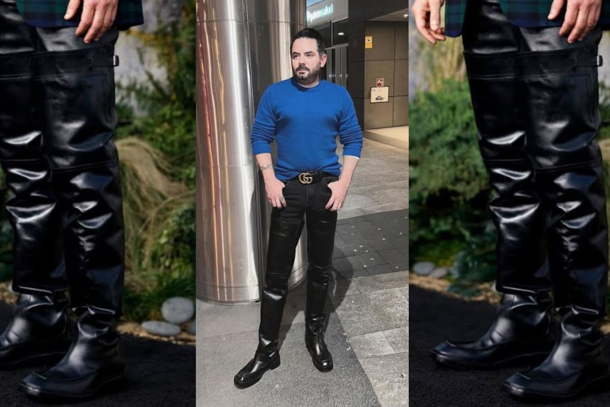 José Eduardo Derbez presume botas de lujo Yves Saint Laurent valuadas en 93 mil pesos
