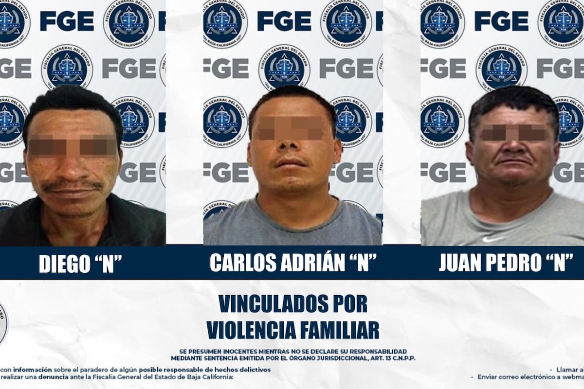 Vinculan a tres sujetos por violencia familiar; permanecerán en prisión preventiva