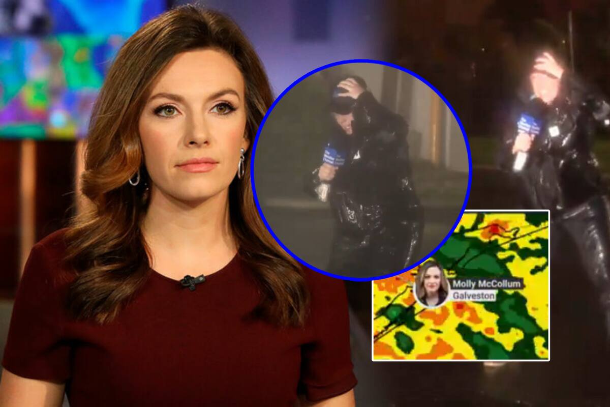 Meteoróloga resiste a Beryl en Texas al reportear, conoce a Molly McCollum