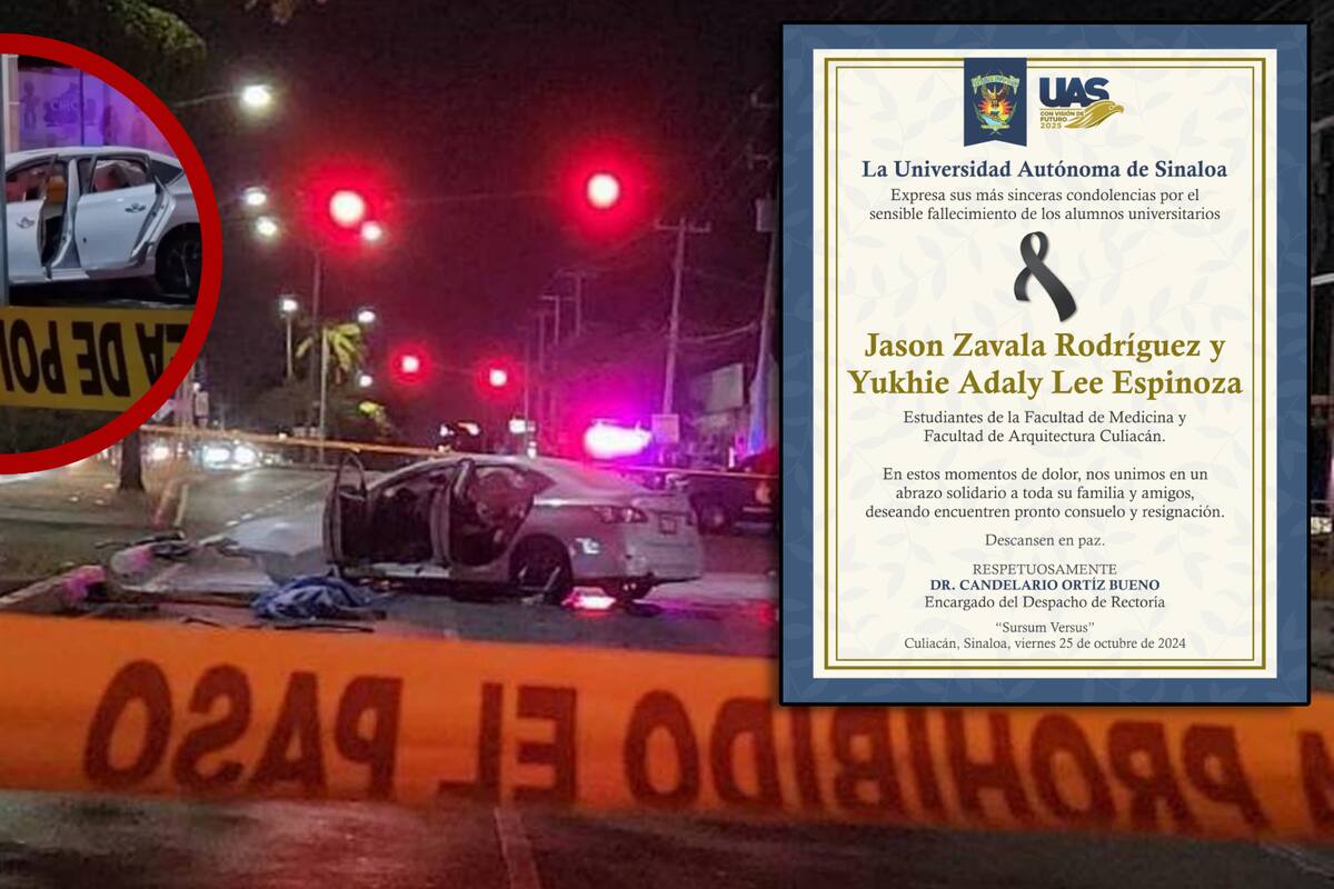 Mueren dos estudiantes de la UAS tras persecusión armada en Culiacán