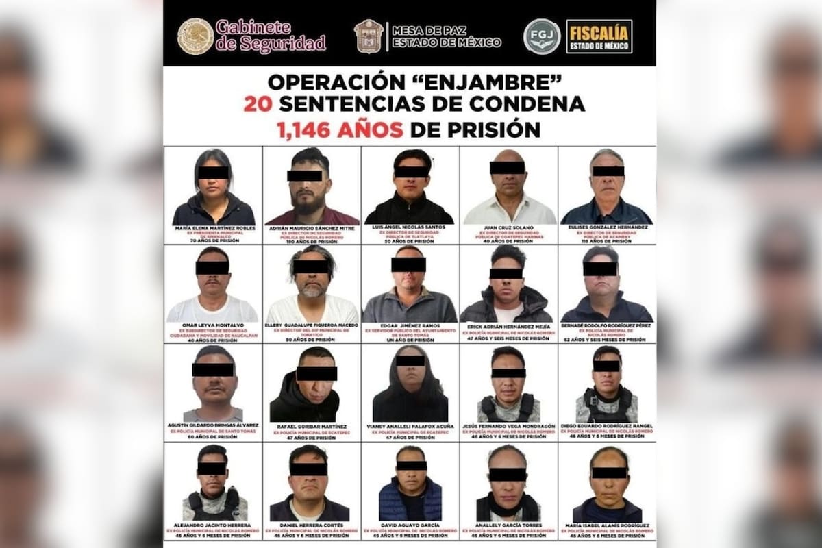 Pozos con restos humanos en Nicolás Romero detonaron la Operación Enjambre, que en menos de dos años acumuló mil 146 años de prisión contra exalcaldes, comisarios y policías municipales del Estado de México con nexos criminales probados