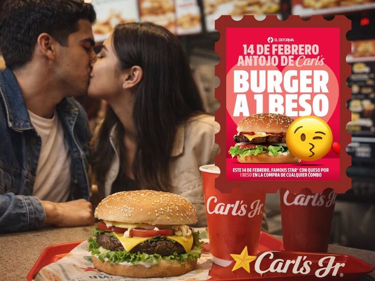 Carl’s Jr. regalará hamburguesas este 14 de febrero: así puedes obtener una Famous Star con queso gratis con la promo “Burger de a beso”