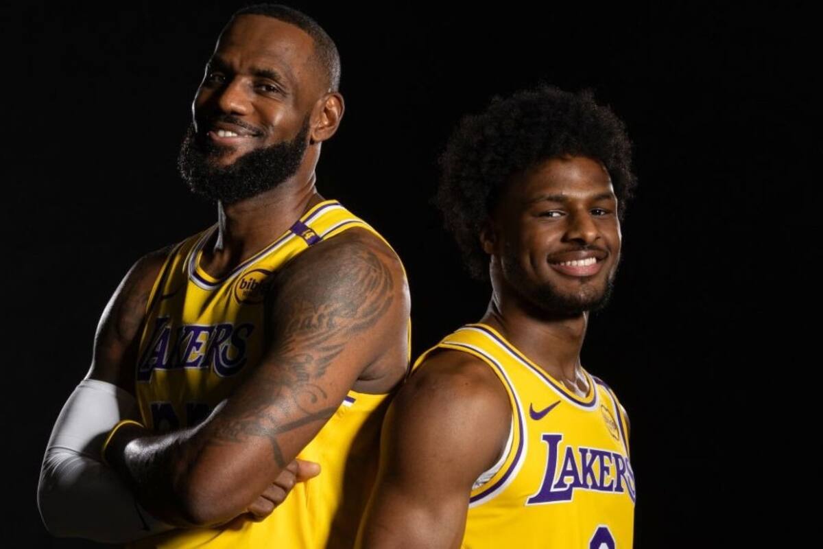 ¡Padre e hijo! Los James se preparan para una nueva temporada en la NBA