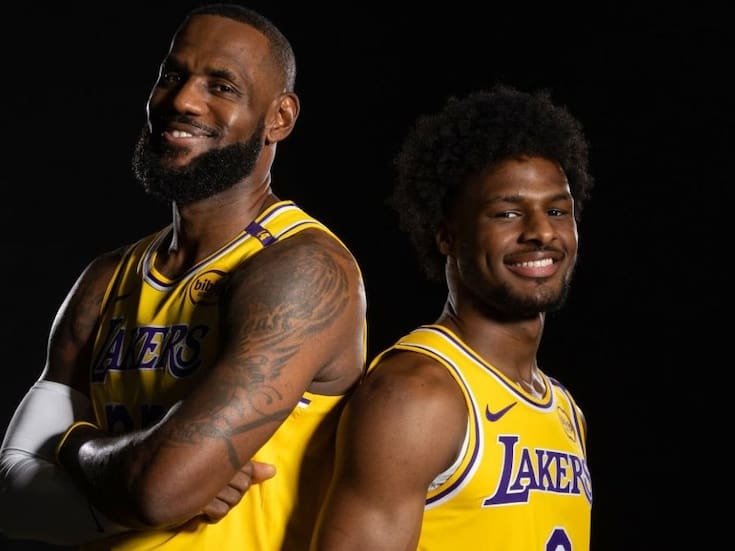 ¡Padre e hijo! Los James se preparan para una nueva temporada en la NBA