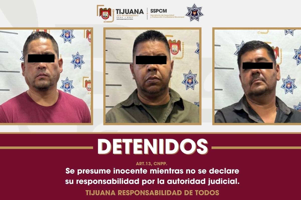 Aseguran a tres personas por amenazas y vehículo con reporte de robo