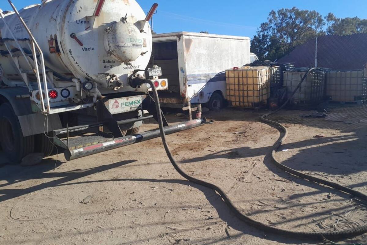 Aseguran más de 9 mil litros de hidrocarburo y un túnel en operativos en Tecate