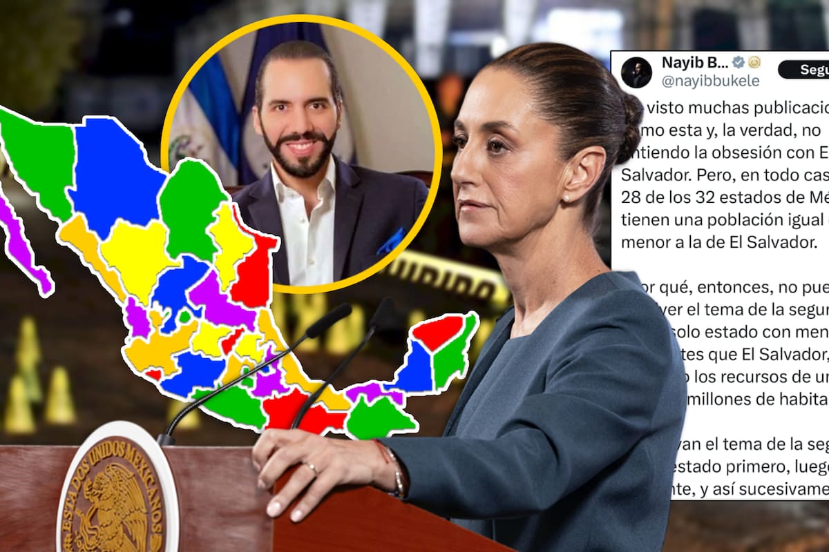 Sheinbaum responde a Nayib Bukele tras sus críticas sobre la inseguridad en México: “No voy a debatir, solo pido respeto”