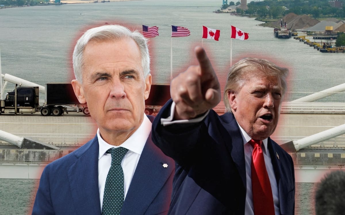 “Cuando te atacan, estás en guerra”: Canadá prepara aranceles contra EEUU y Trump responde al asegurar que quiere beneficios “sin ser un Estado”. | Crédito: REUTERS