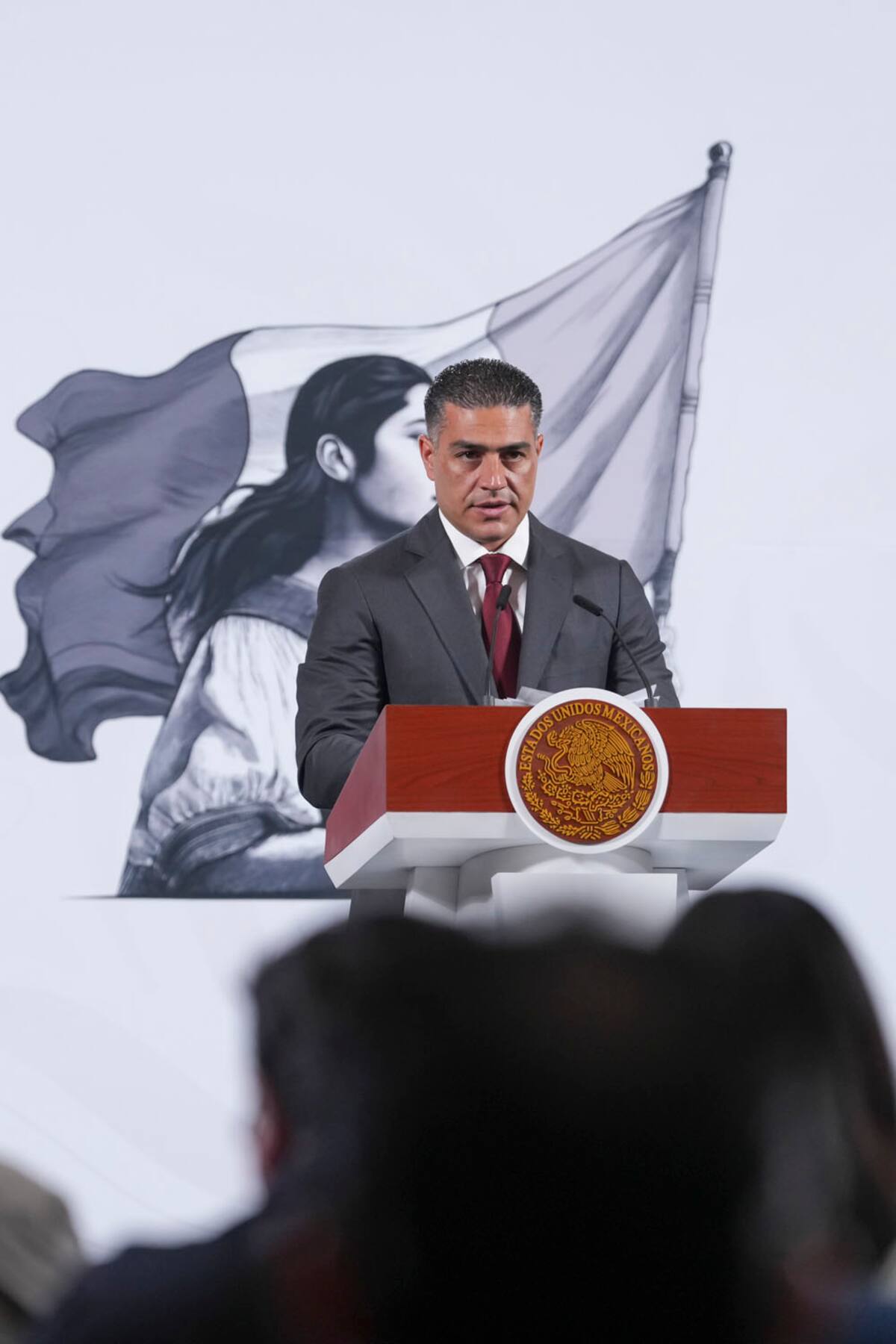 Cuauhtémoc, Ciudad de México. 22 de abril 2025. Omar García Harfuch, secretario de Seguridad y Protección Ciudadana.|Foto: Hazel Cárdenas/Presidencia