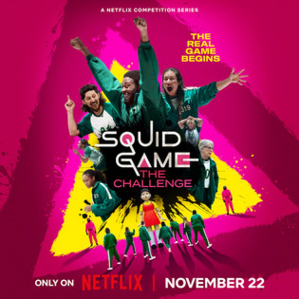 Competidores enfrentan intensos desafíos en Squid Game: The Challenge, el reality show inspirado en la exitosa serie de Netflix.