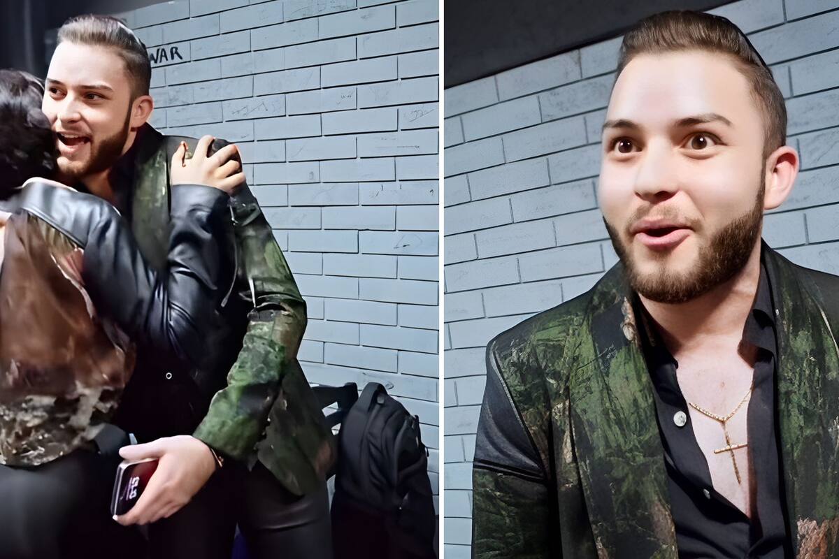 Ángela Aguilar pone nervioso a músico de La Adictiva con un saludo