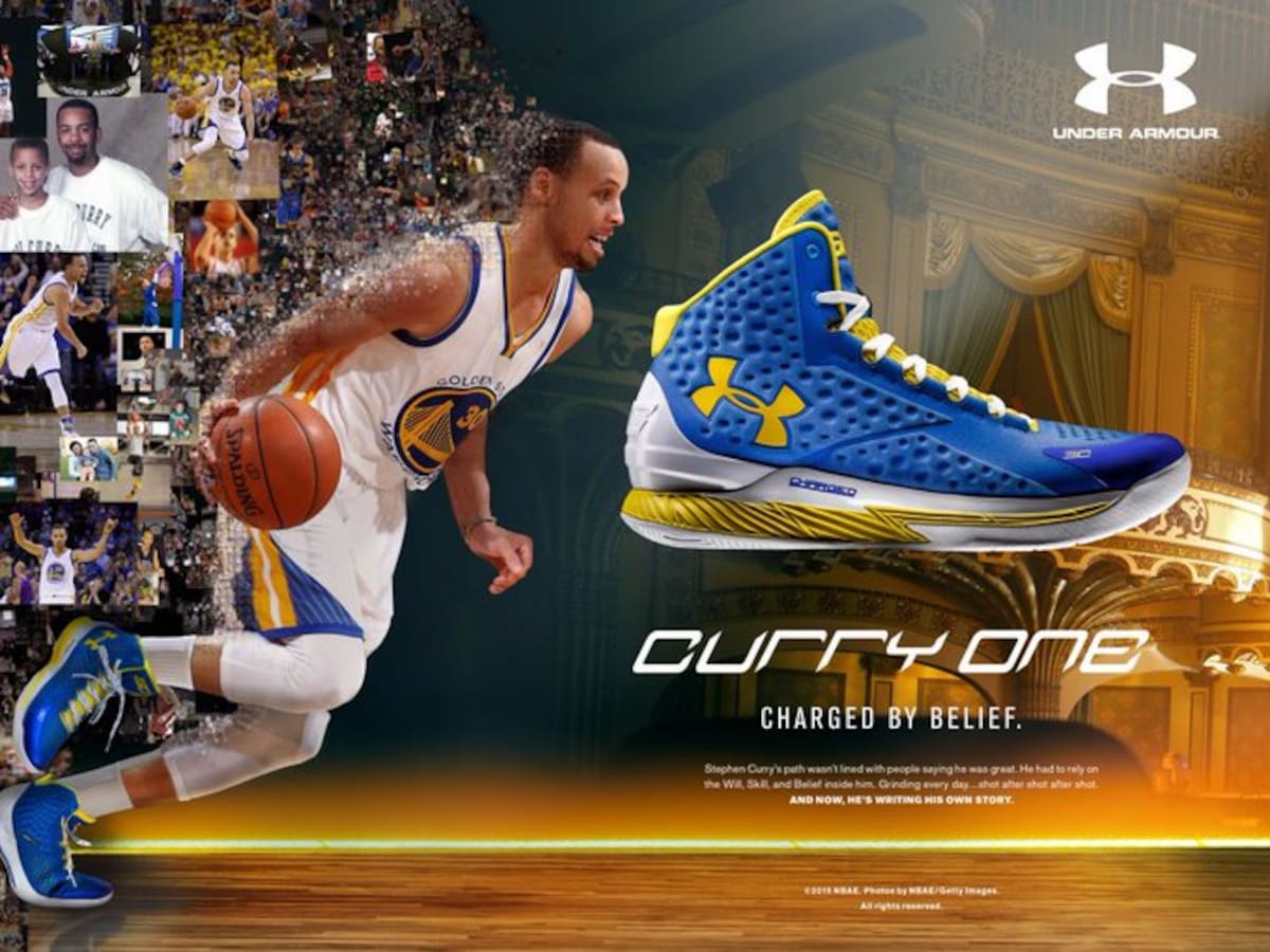 Curry One, los primeros tenis diseñados por Stephen Curry. (Foto: Under Armour)