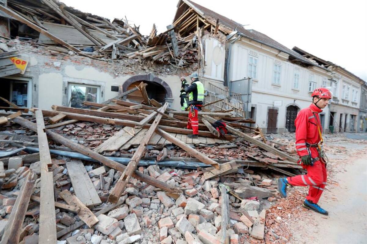 Croacia: un terremoto de 6,4 grados deja al menos una persona muerta y cuantiosos daños materiales