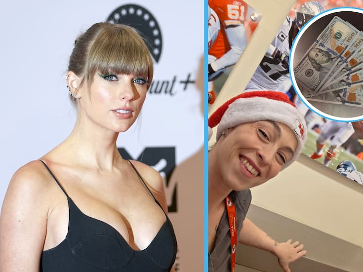 Taylor Swift sorprende a fan con propina de $600 dólares en partido de Chiefs y la emoción se viraliza