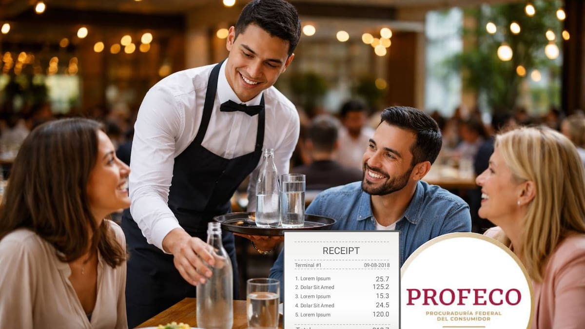 Profeco aclara que restaurantes deben proporcionar agua gratuita a clientes o informar sobre los costos de esta, antes de agregarla a la cuenta, de lo contrario pueden recibir multas multimillonarias