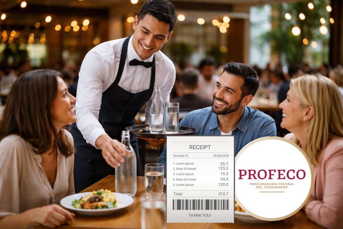 Es oficial: Profeco aclara que restaurantes deben proporcionar agua gratuita a clientes o informar sobre los costos de esta, antes de agregarla a la cuenta, de lo contrario pueden recibir multas multimillonarias