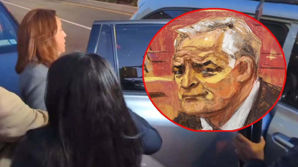 Un grupo de mexicanos presente en el lugar, con carteles le gritaron a esposa de García Luna: “devuelvan lo robado”, “cómplices“, ”Justicia".