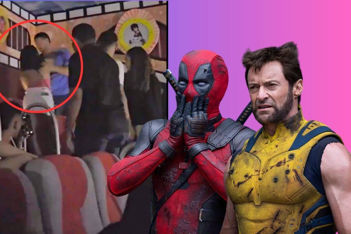VIDEO: Mujer descubre que su novio le es INFIEL y lo golpea en función de ‘Deadpool & Wolverine’