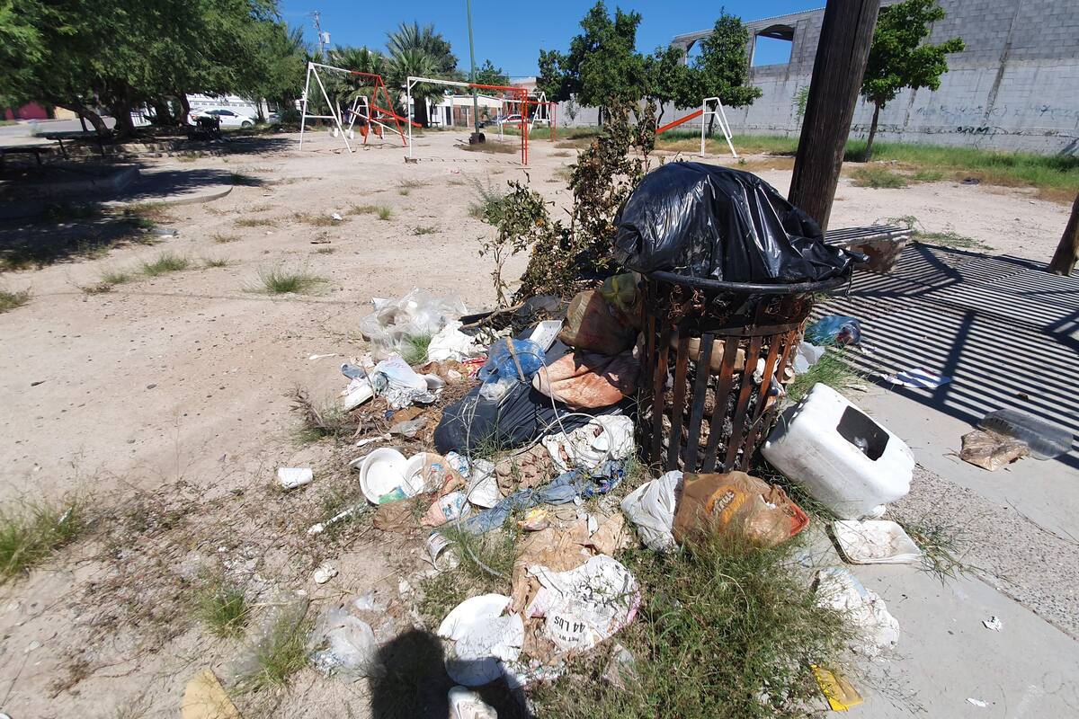 Vecinos ensucian parque de la Cuatro Olivos