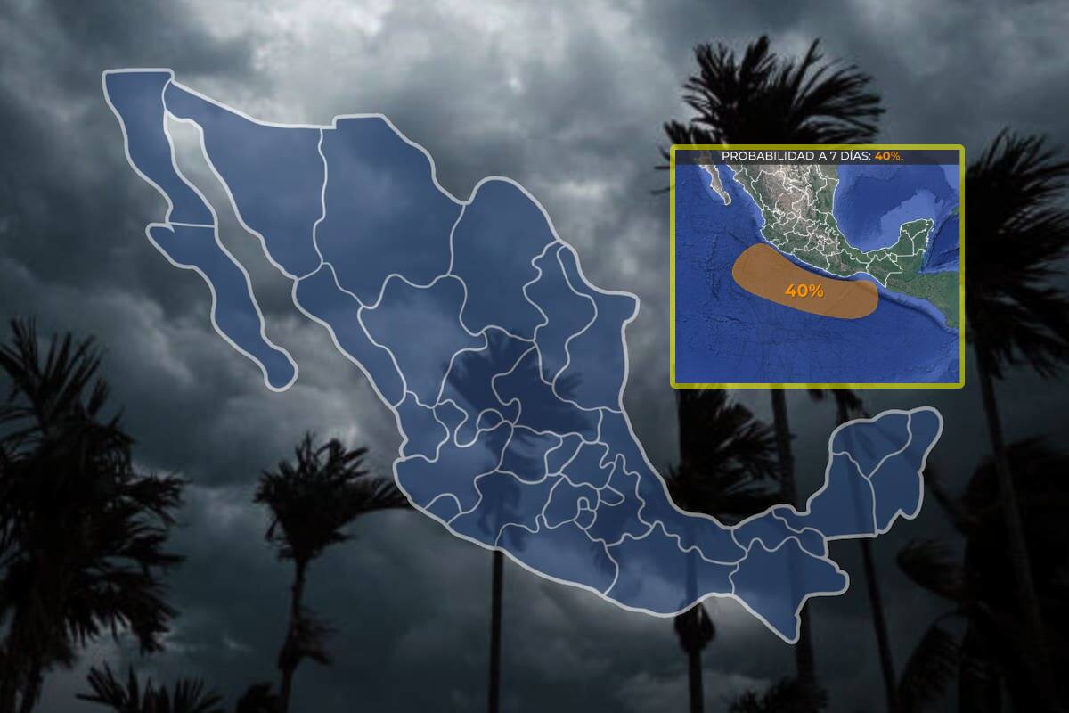 Alertan por cuatro posibles nuevos ciclones para la próxima semana, que traerían condiciones climáticas severas a estos estados de México