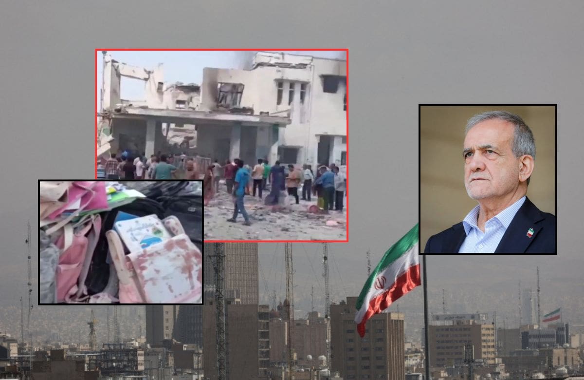 Las autoridades iraníes elevaron el número de fallecidos en el ataque contra la primaria de niñas Shajareh Tayyebeh, en la provincia de Hormozgan. | Foto: Captura de pantalla