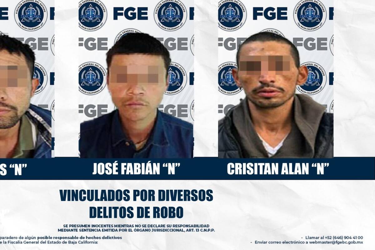 Imponen prisión preventiva a imputados por robo y robo calificado