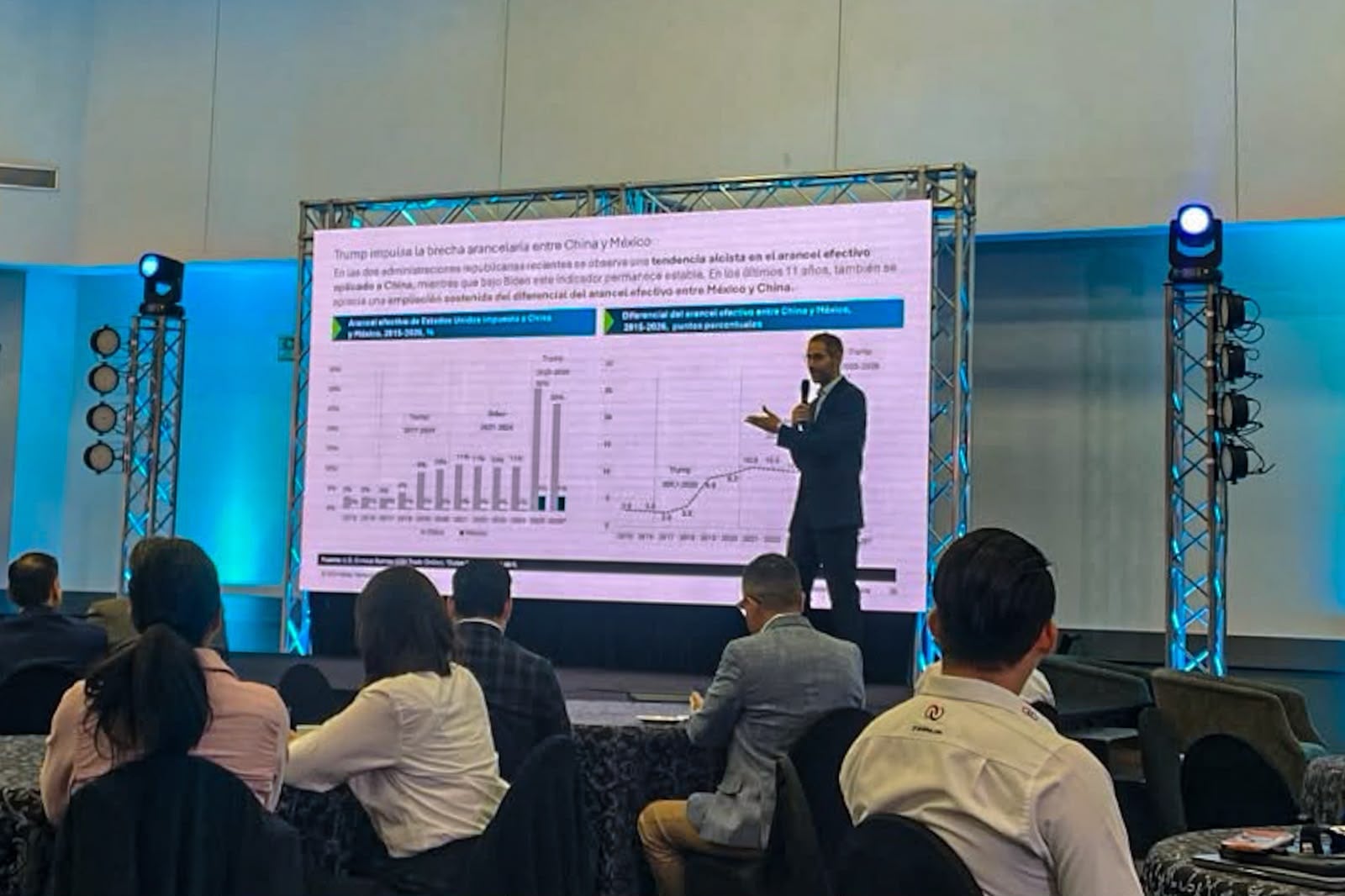 Daniel Zaga, economista en jefe para Deloitte Spanish Latin America, señaló que el peso mexicano ha mantenido su fortaleza frente al dólar pese a la incertidumbre internacional. Foto: Border Zoom.