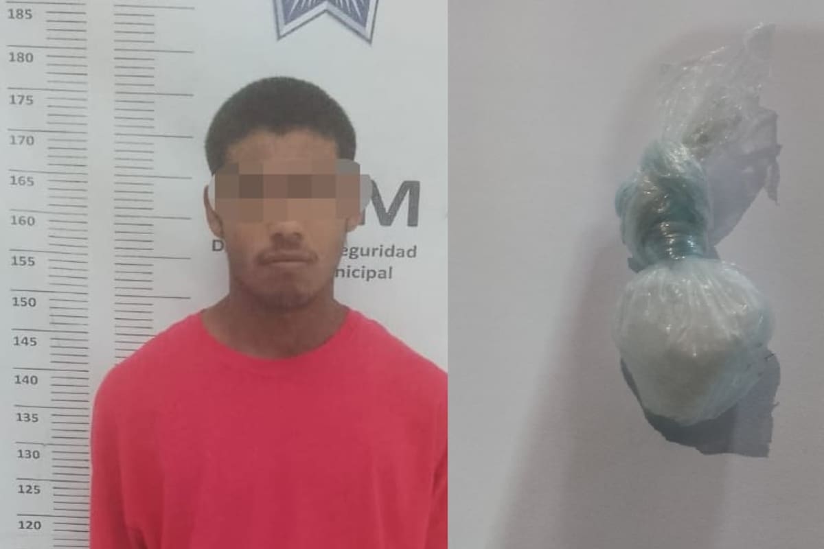 Lo arrestan en Pueblo Nuevo por metanfetamina y tenía orden de aprehensión por homicidio