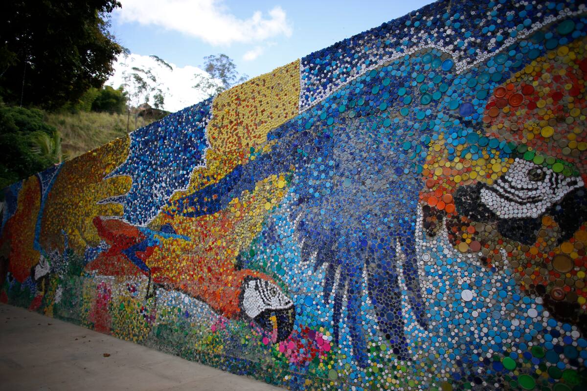 Estimula la conciencia ecológica mural de artista venezolano