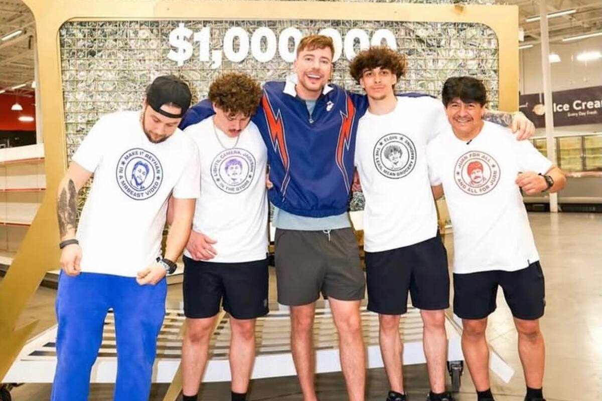 Mexicano completa reto de MrBeast tras pasar 202 días encerrado en un supermercado