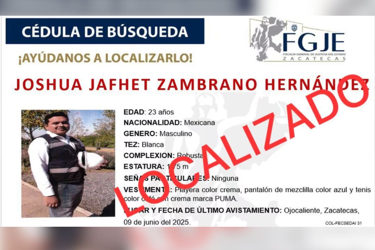 Rescatan al hijo secuestrado del alcalde de Ojocaliente, Zacatecas