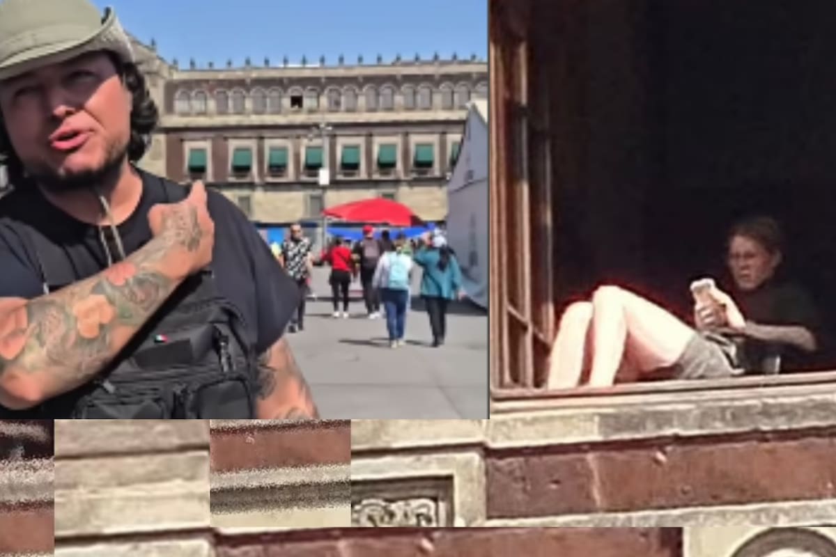 Maestro que grabó a mujer en Palacio Nacional responde tras acusaciones de IA mientras el gobierno rectifica y confirma que sí hubo una persona en la ventana