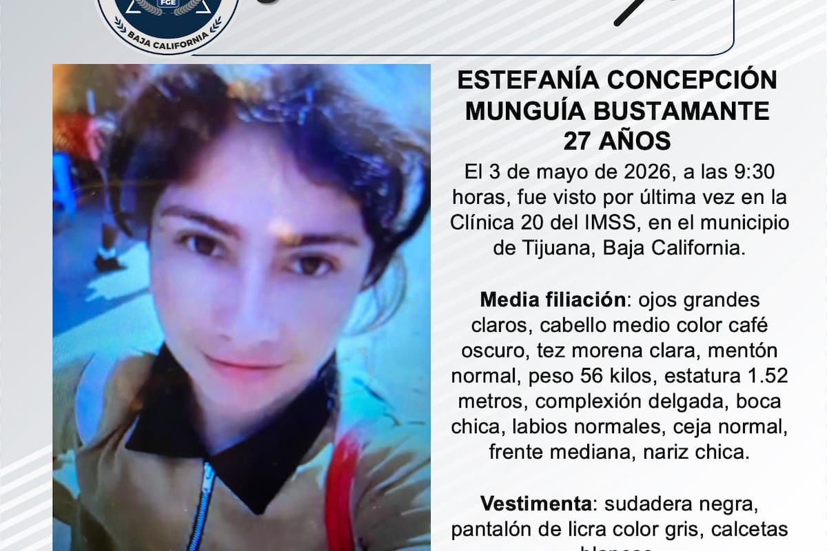 Se busca a Estefanía Concepción Munguía Bustamante de 27 años