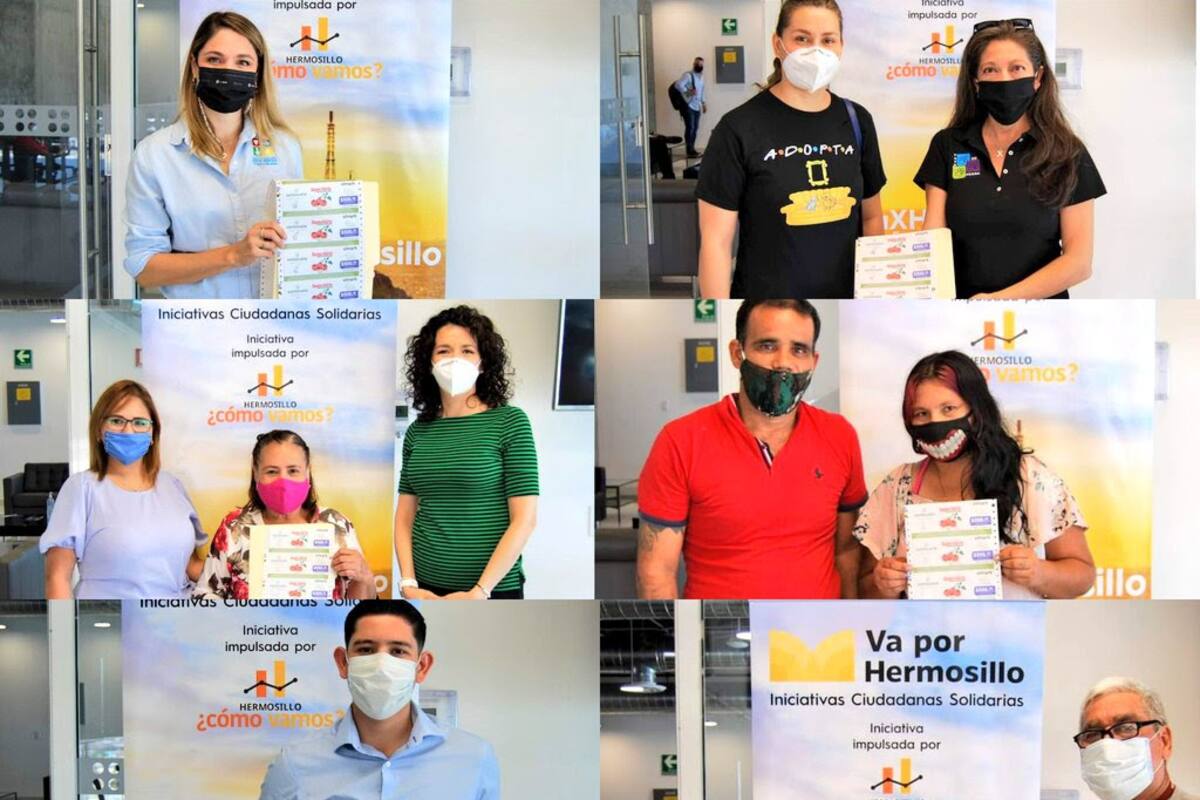 Entregan apoyos por 500 mil pesos a organizaciones civiles del fondo Va por Hermosillo