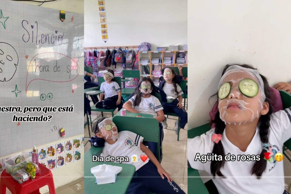 ¡Maestra se vuelve viral por prepararles una “hora de spa” a sus estudiantes!
