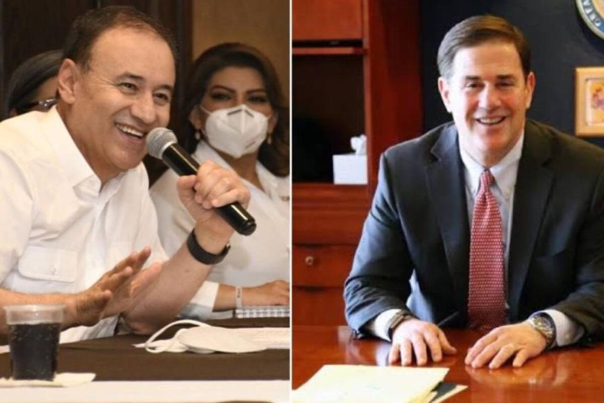 Alfonso Durazo es felicitado por Doug Ducey, gobernador de Arizona, en llamada
