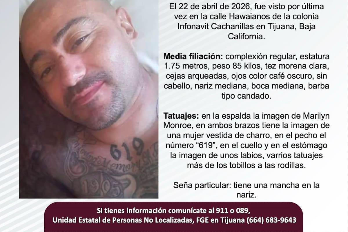 Se busca a Arturo Ruiz Monrreal de 49 años