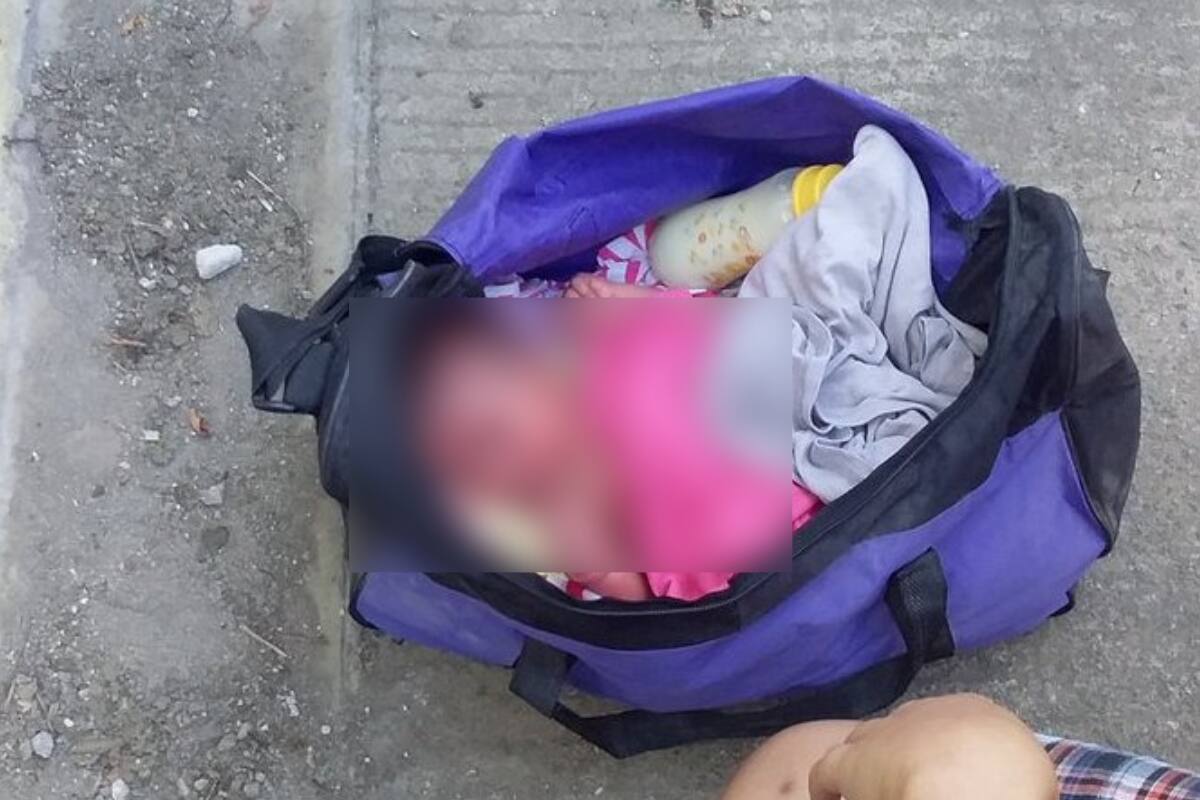 Hallan bebé abandonado en una maleta