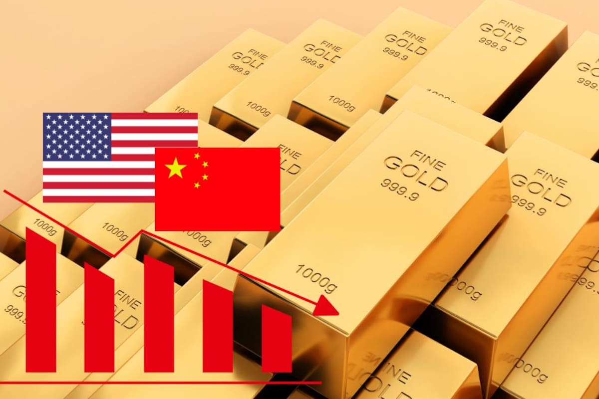 El oro cae 2% y toca su nivel más bajo desde mayo tras acuerdo entre EEUU y China y menor tensión en Medio Oriente