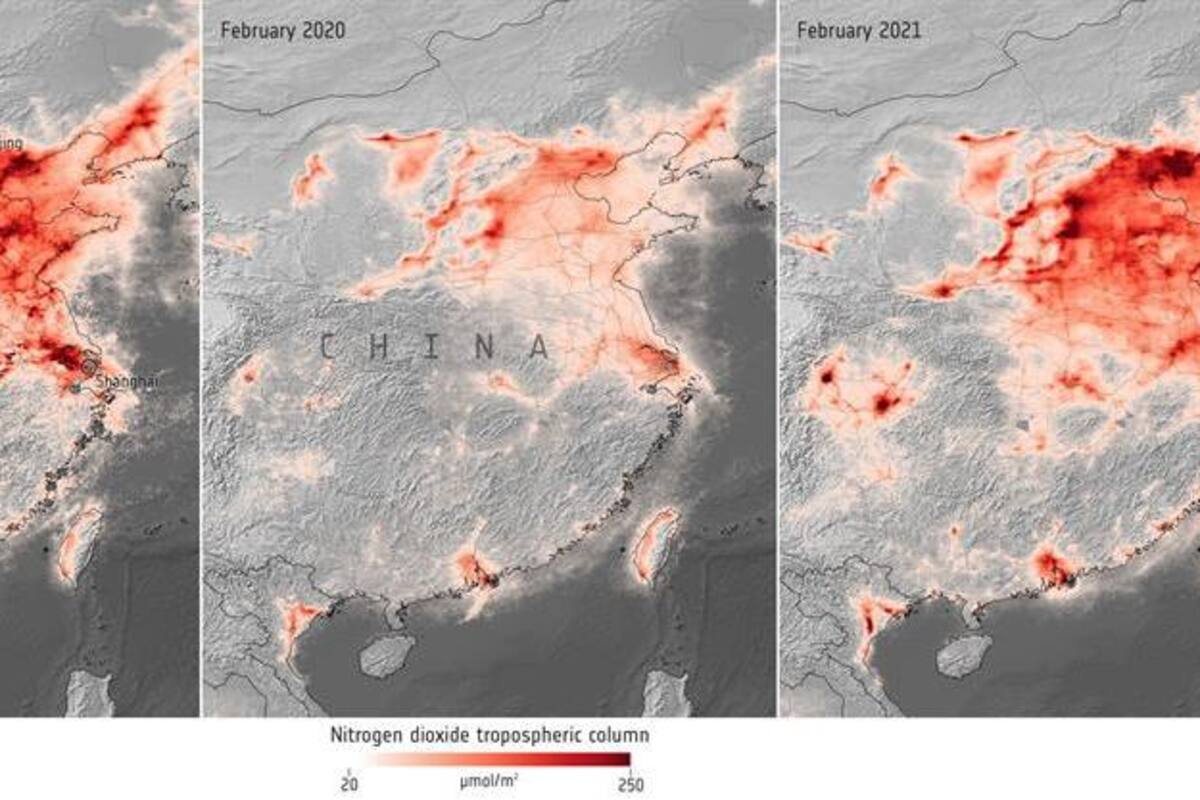 La contaminación atmosférica alcanza en China el nivel pre pandemia