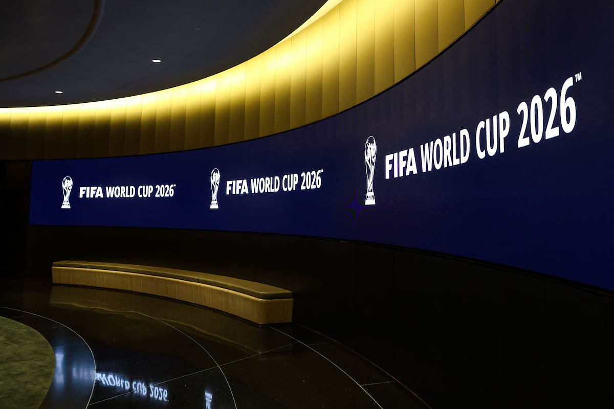 Logotipo de la Copa Mundial de la FIFA 2026. Nueva York, Nueva York, EEUU. 16 de junio de 2022.
CREDITO OBLIGADO USA TODAY/Jessica Alcheh