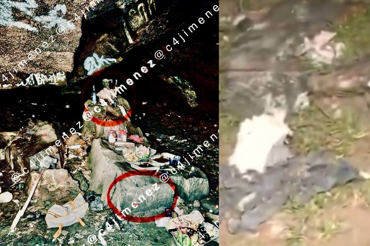 Encuentran el cadáver de un hombre en Alcaldía Tlalpan, junto a un altar al Diablo